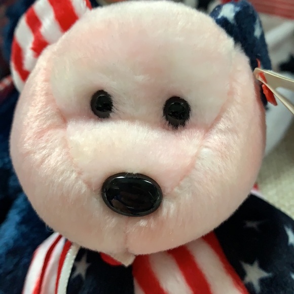 Vintage Ty Original Beanie Babies Lot of Patriotic Bears - Picture 16 of 16